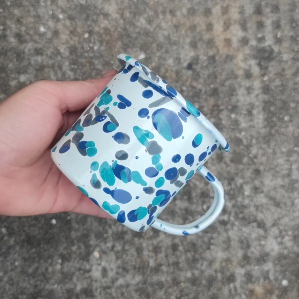Spotted Enamel Mug