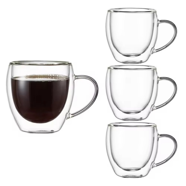 Double Wall Glass Coffee Mug